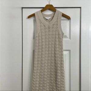 NWOT Sleeveless crochet Knit Dress
